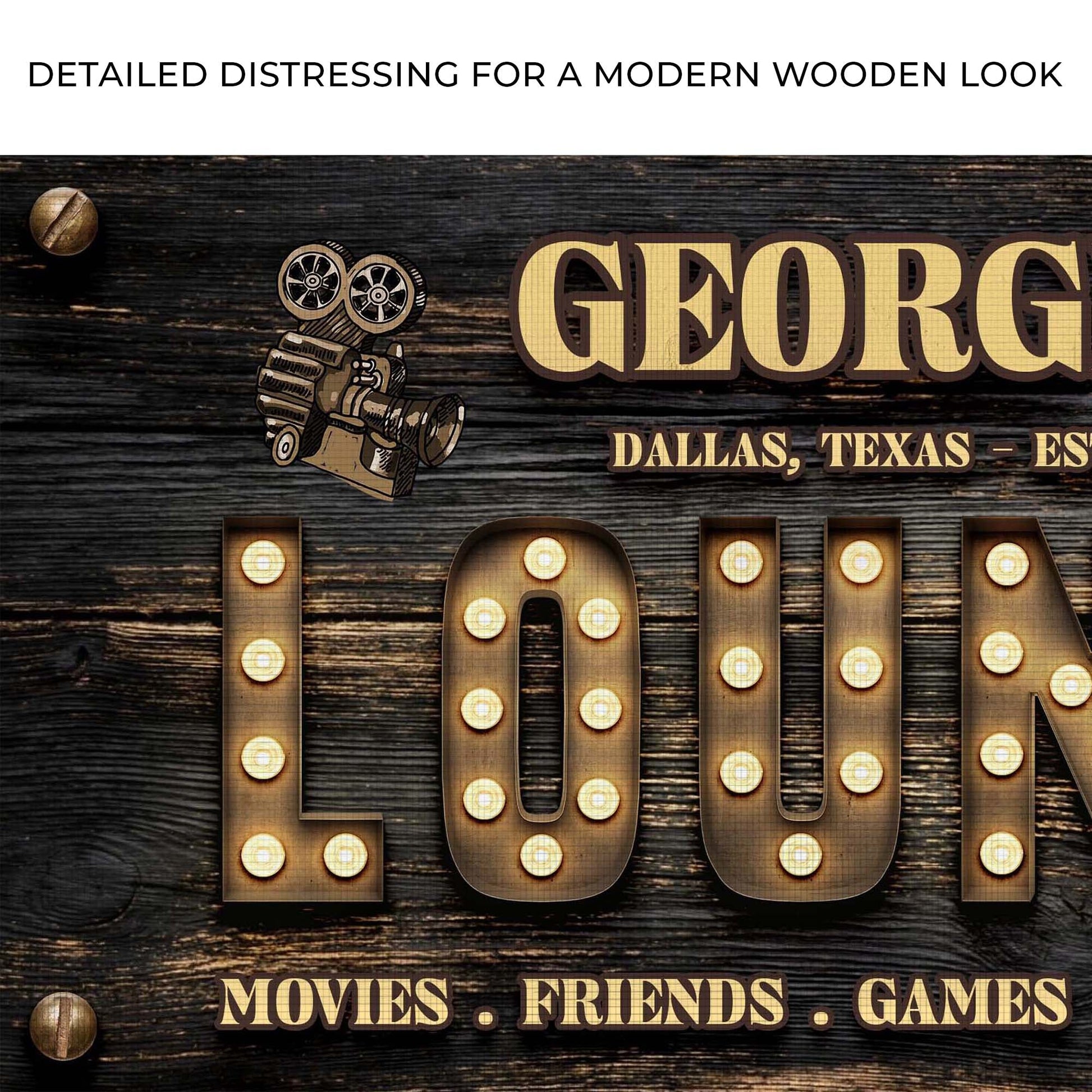 Movies, Friends Lounge Sign