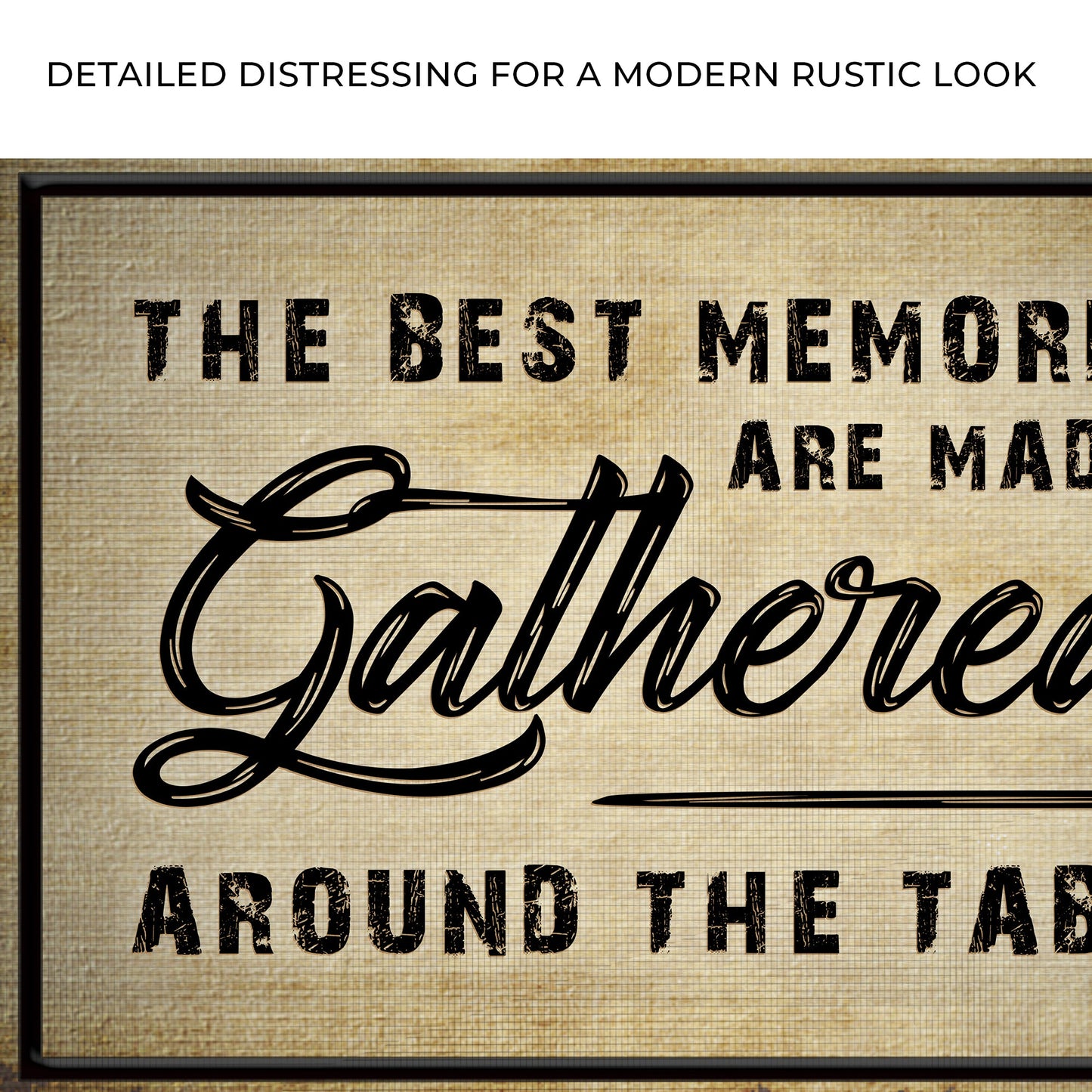 The Best Memories Are Made Gathered Around The Table Sign III