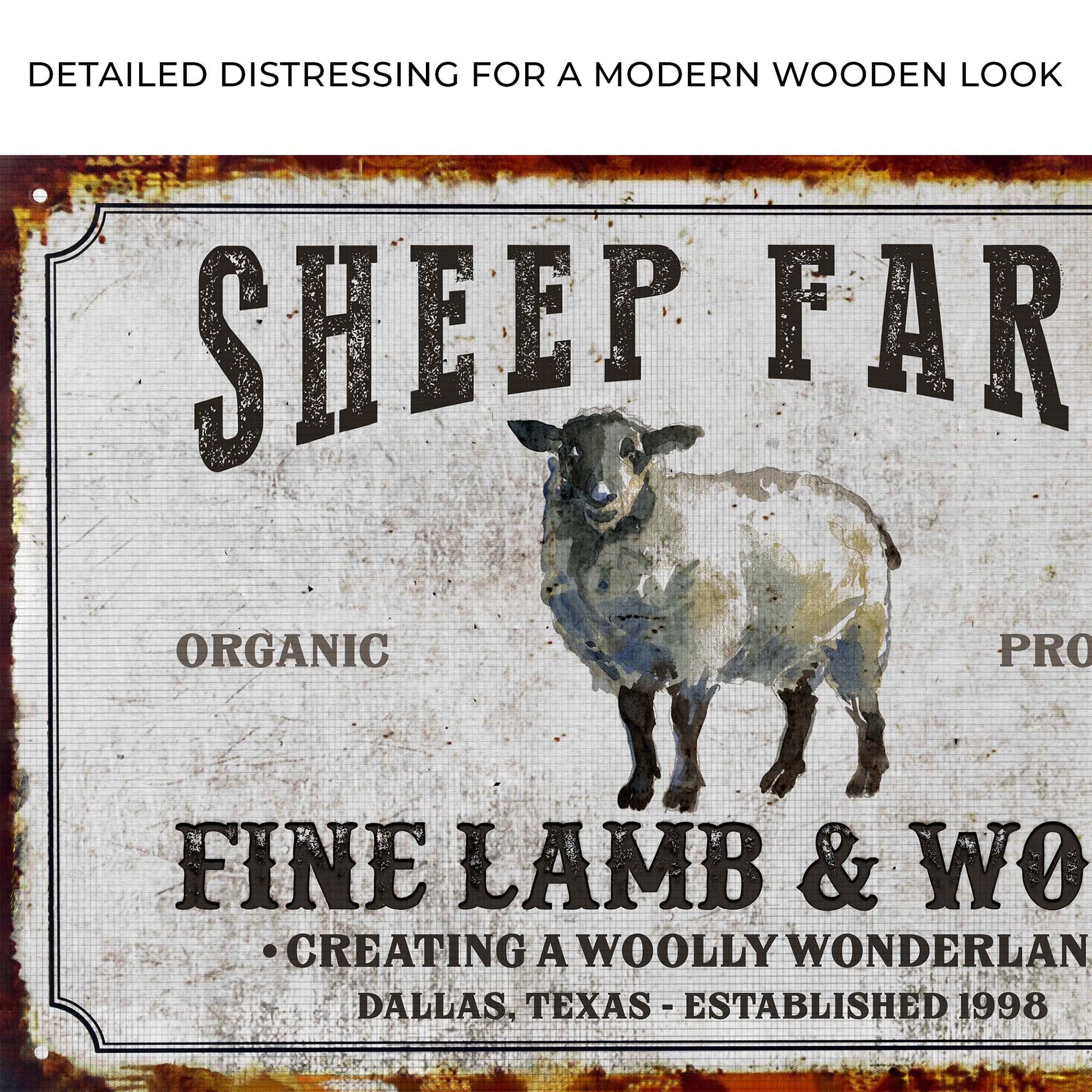 Sheep Farm Sign V