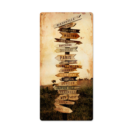 Bucket List, Street Signs, Metal Sign, 12 X 24 Inches