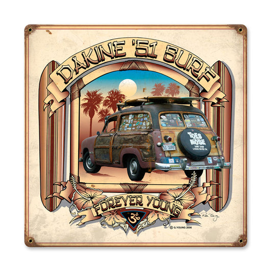 Dakine 51, Automotive, Vintage Metal Sign, 12 X 12 Inches