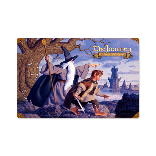 The Journey, Fantasy, Vintage Metal Sign, 18 X 12 Inches