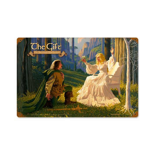 The Gift, Fantasy, Vintage Metal Sign, 18 X 12 Inches