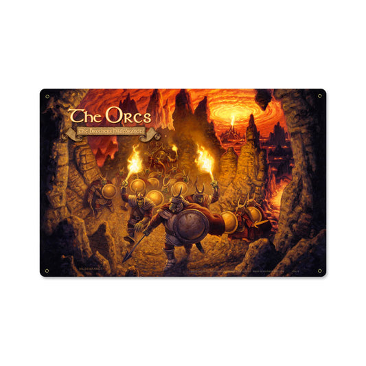 The Orcs, Fantasy, Metal Sign, 18 X 12 Inches