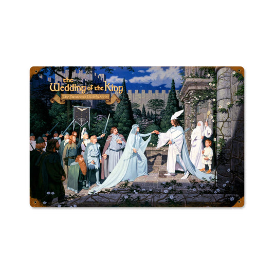 The Wedding of the King, Fantasy, Vintage Metal Sign, 18 X 12 Inches