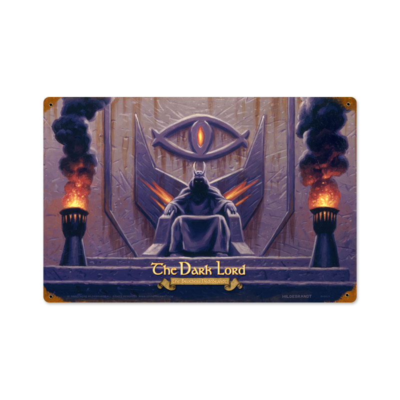 The Dark Lord, Fantasy, Vintage Metal Sign, 18 X 12 Inches