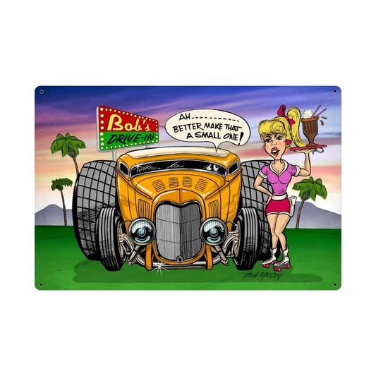 Bob's Drive In, Automotive, Vintage Metal Sign, 36 X 24 Inches