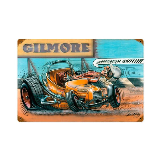 Gilmore Racer, Automotive, Vintage Metal Sign, 18 X 12 Inches
