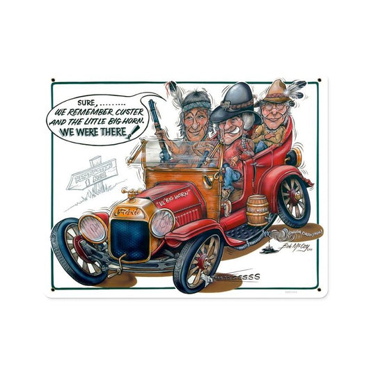 Little Big Horn, Automotive, Vintage Metal Sign, 15 X 12 Inches