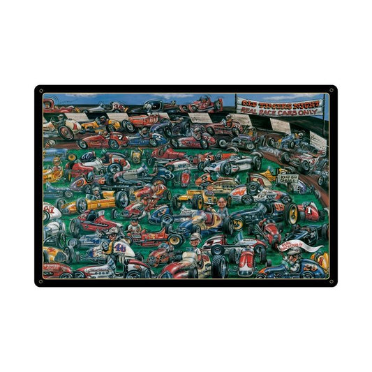 Old Timers Club, Automotive, Metal Sign, 36 X 24 Inches