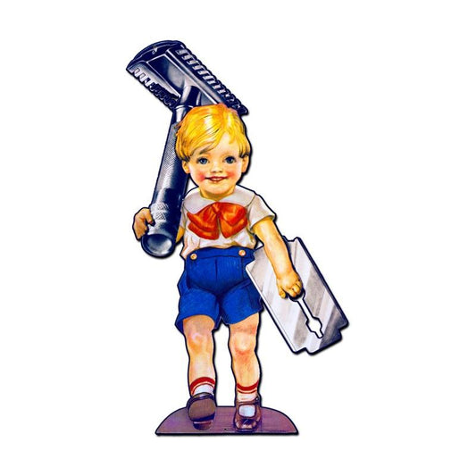 Rotbart Mond Extra, Nostalgic, Vintage Metal Sign, 14 X 24 Inches