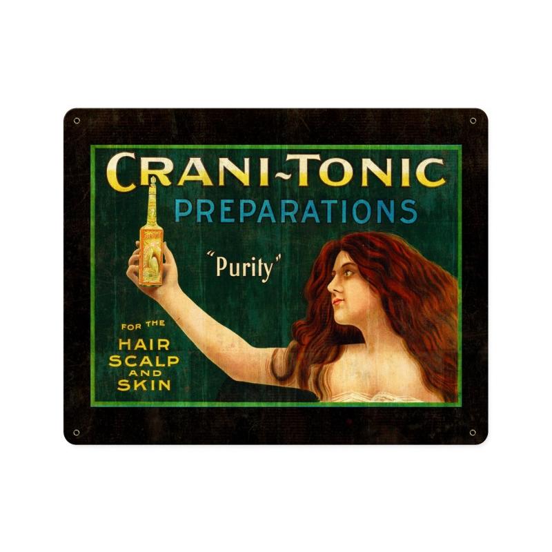 CRANITONIC, Nostalgic, Vintage Metal Sign, 15 X 12 Inches