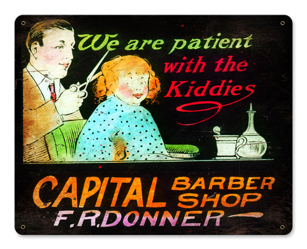 WE ARE PATIENT, Nostalgic, Vintage Metal Sign, 15 X 12 Inches