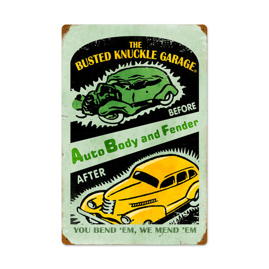 Auto Repair, Automotive, Vintage Metal Sign, 16 X 24 Inches