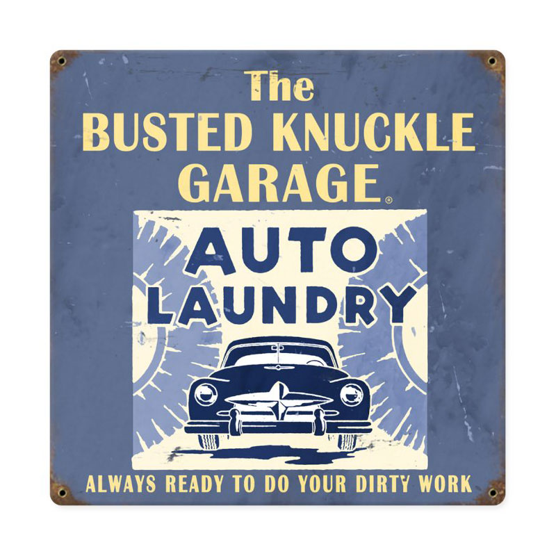 Car Wash, Automotive, Vintage Metal Sign, 12 X 12 Inches