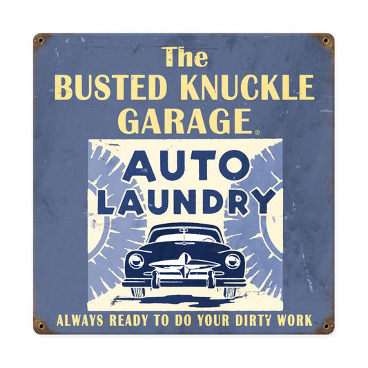 Car Wash, Automotive, Vintage Metal Sign, 12 X 12 Inches