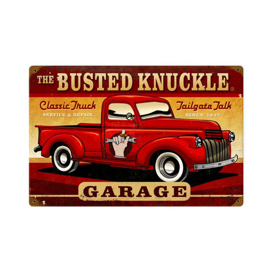 Classic Truck, Automotive, Vintage Metal Sign, 18 X 12 Inches