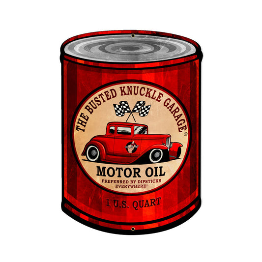 Busted Knuckle, Automotive, Custom Metal Shape, 14 X 20 Inches