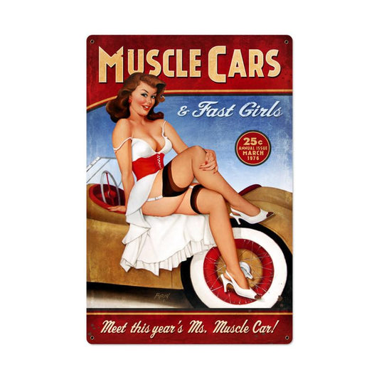 Muscle Cars XL, Automotive, Metal Sign, 24 X 36 Inches