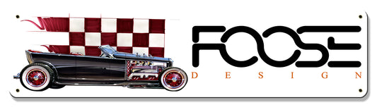 Foose Red Dragster, Featured Artists/Chip Foose Signs, Satin, 20 X 5 Inches