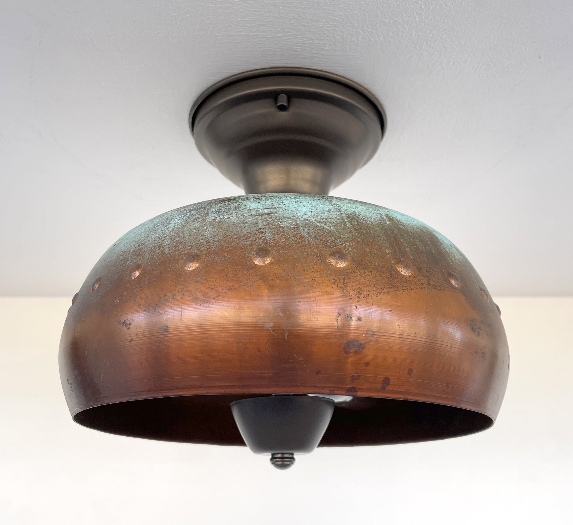 Copper Farmhouse Ceiling Light