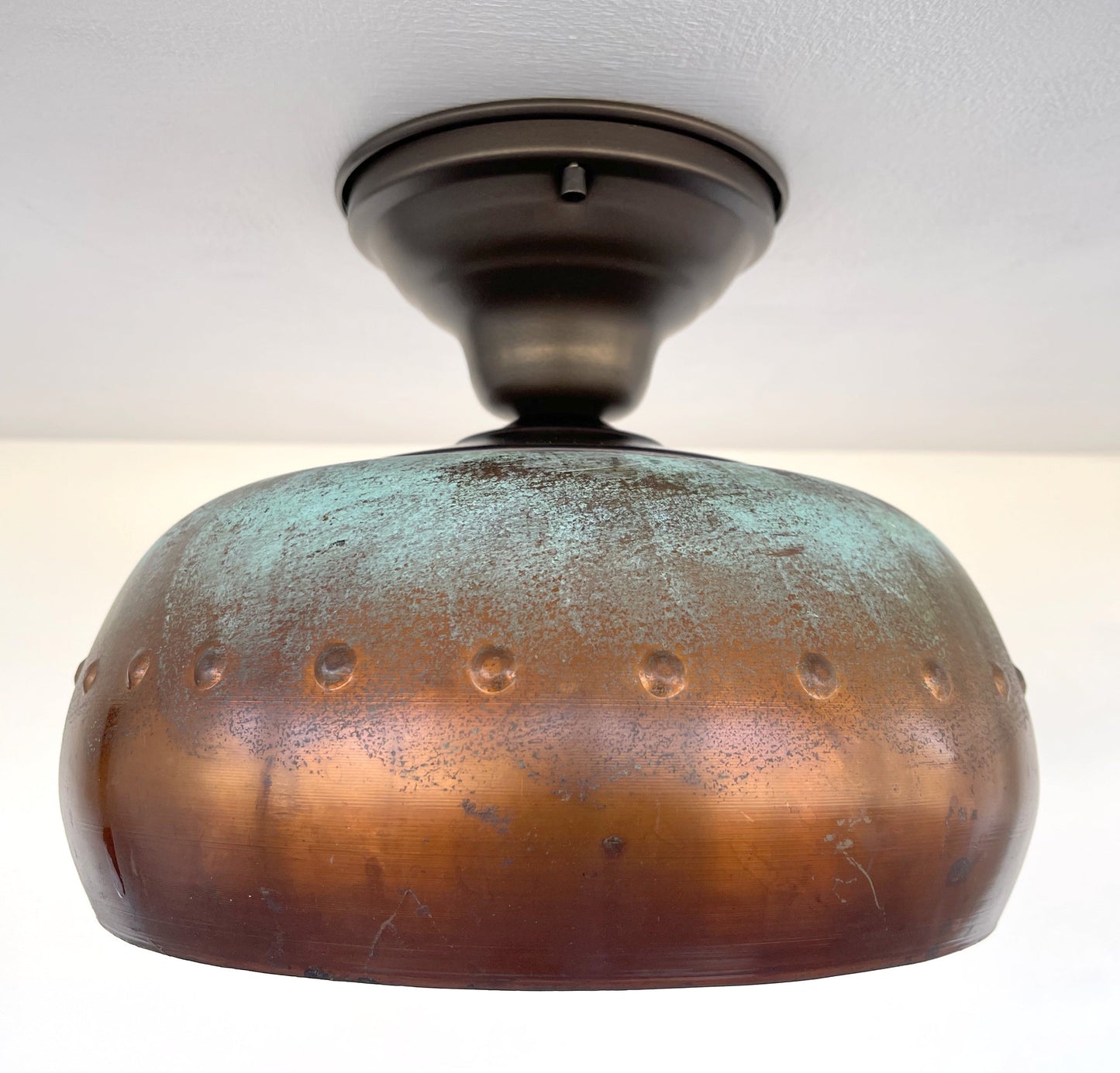 Copper Farmhouse Ceiling Light