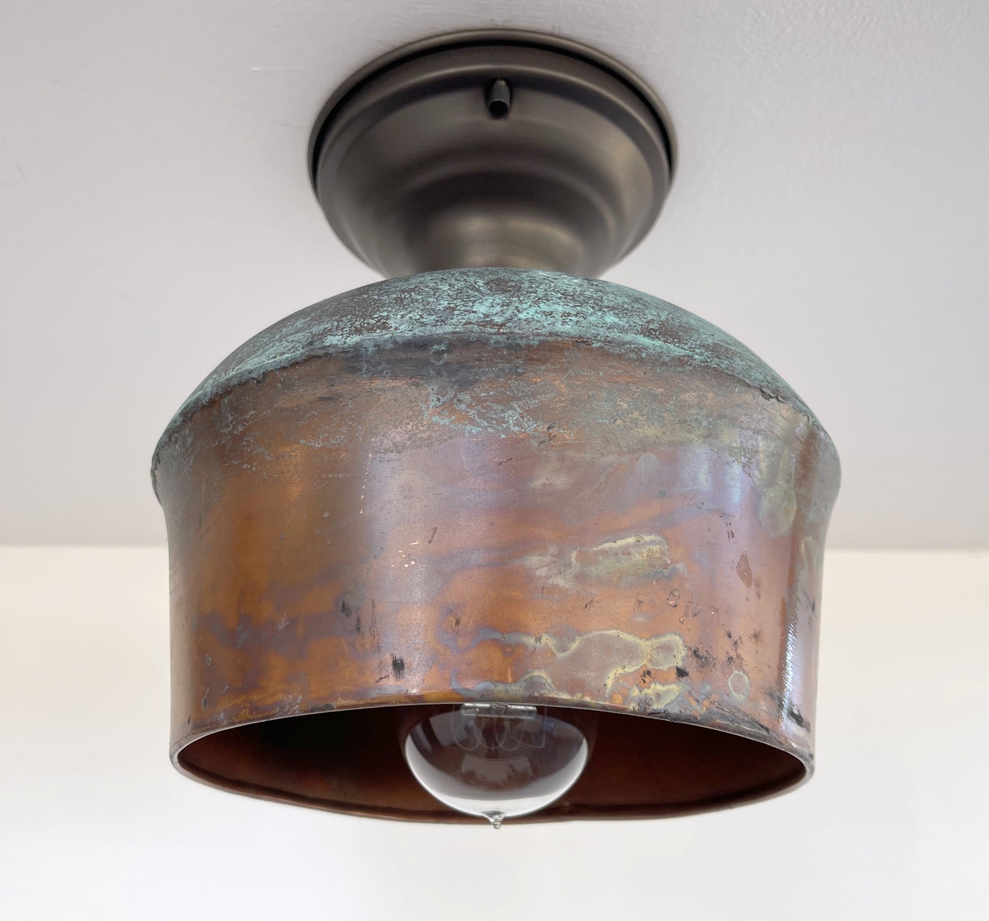 Handcrafted Copper Farmhouse Ceiling Light