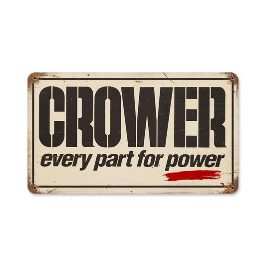 Parts for Power, Automotive, Vintage Metal Sign, 14 X 8 Inches