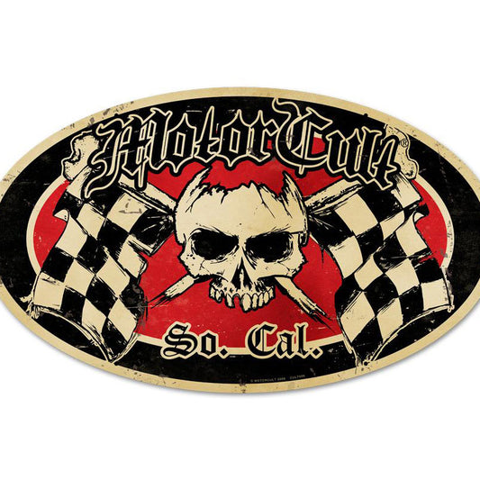 Monster, Automotive, Round Metal Sign, 14 X 24 Inches