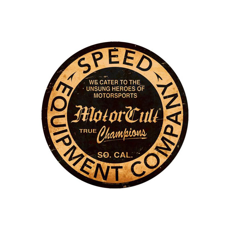 Heroes, Automotive, Round Metal Sign, 14 X 14 Inches