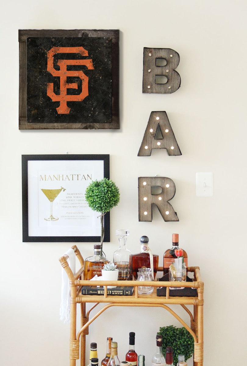 San Francisco Giants Wall Art, Metal Sign