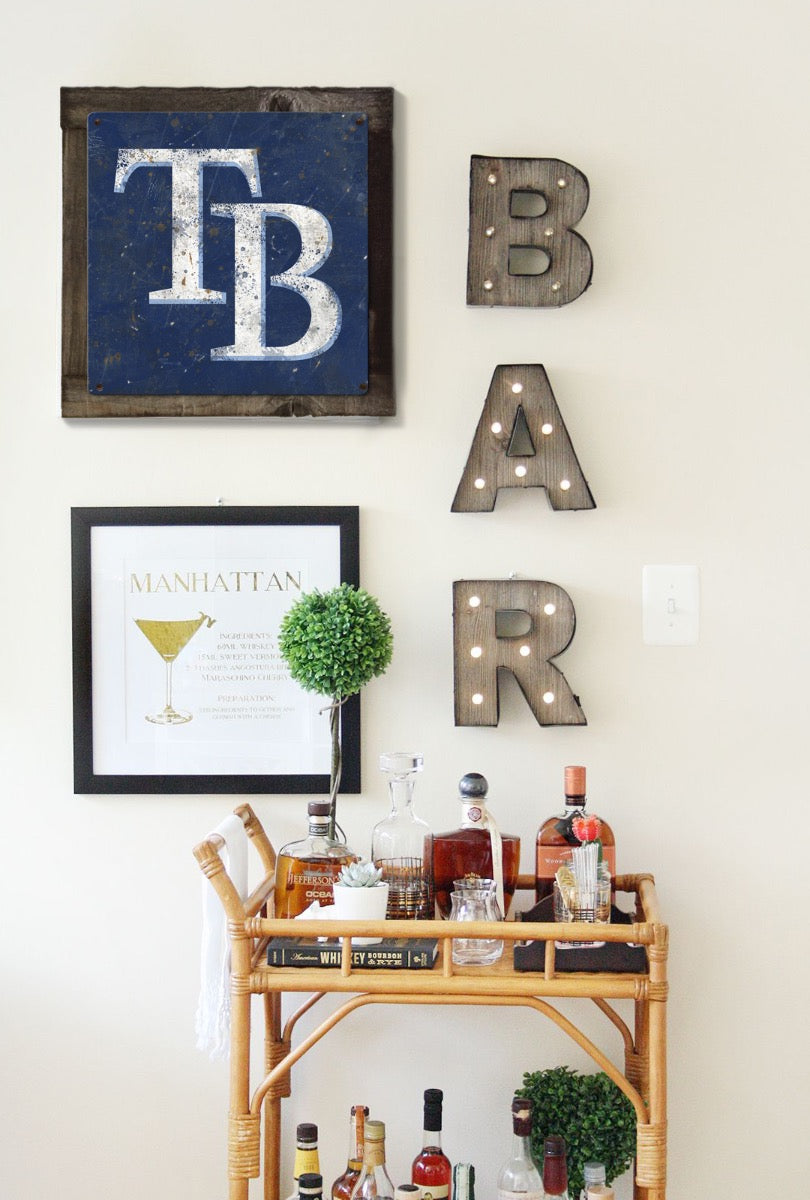 Tampa Bay Rays Wall Art, Metal Sign