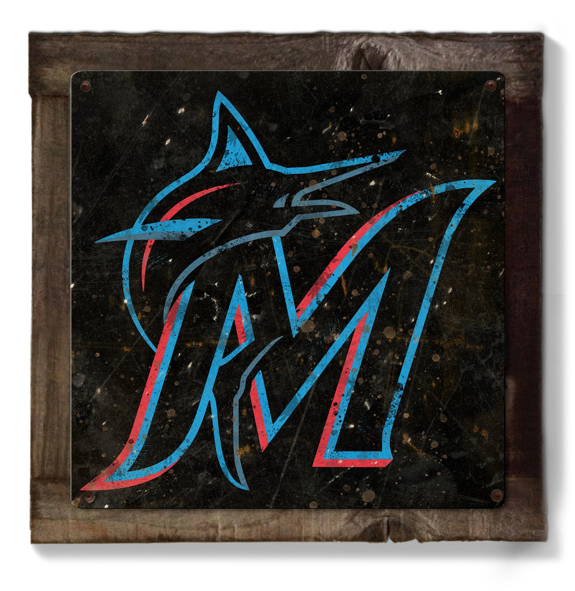 Miami Marlins Wall Art, Metal Sign