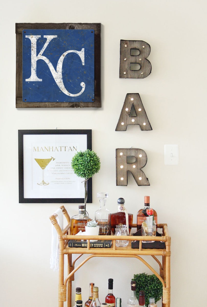 Kansas City Royals Wall Art, Metal Sign