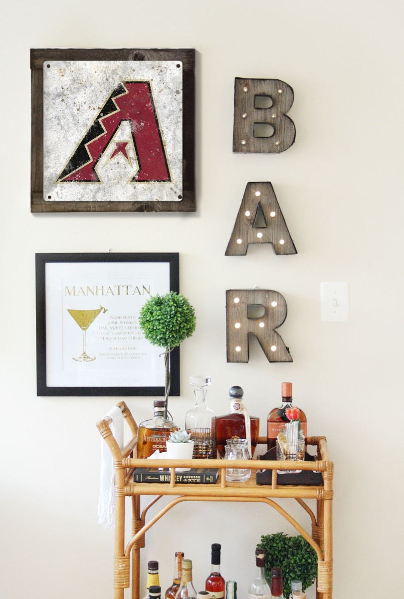 Arizona Diamondbacks Wall Art, Metal Sign