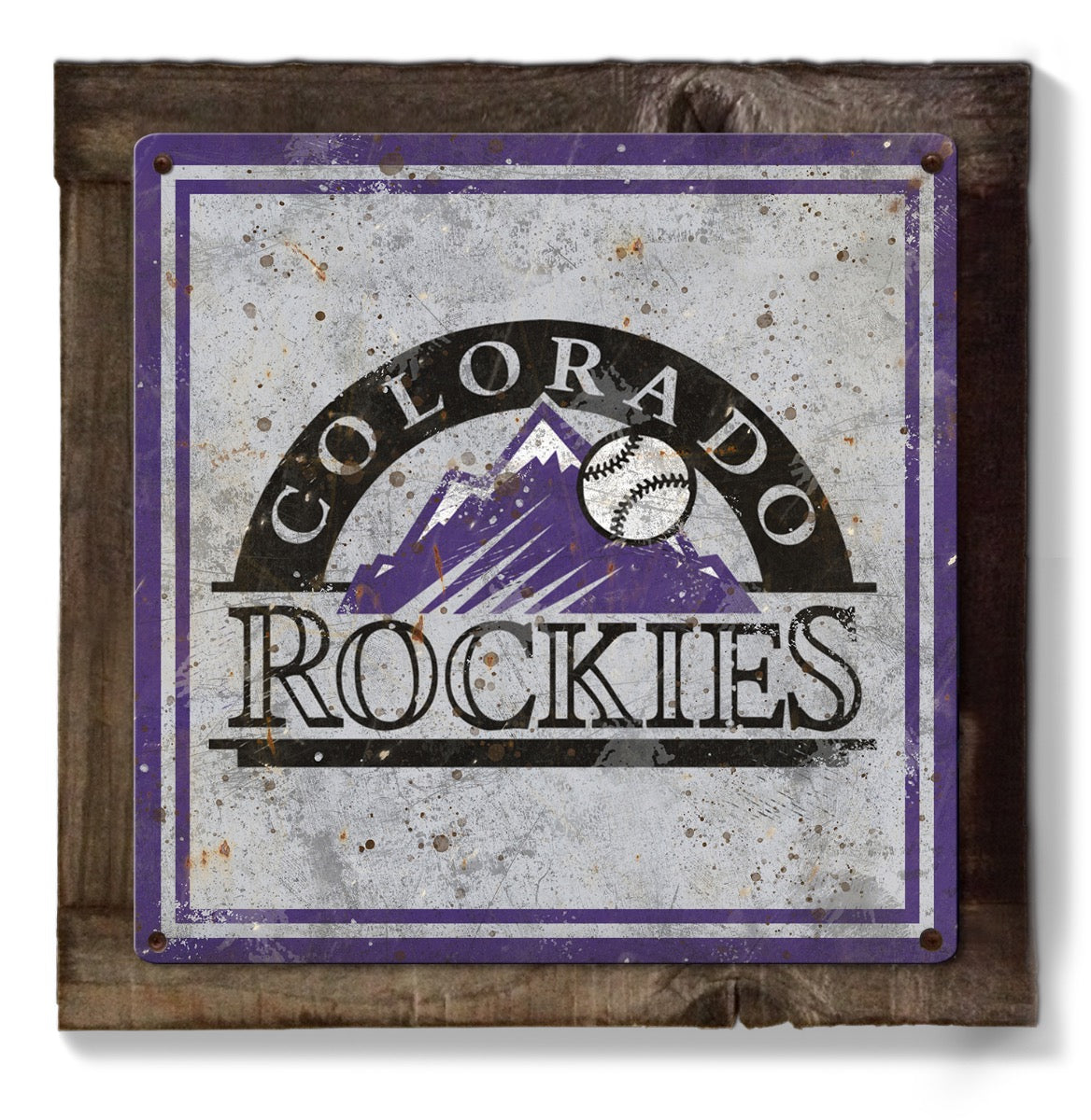Colorado Rockies Wall Art, Metal Sign