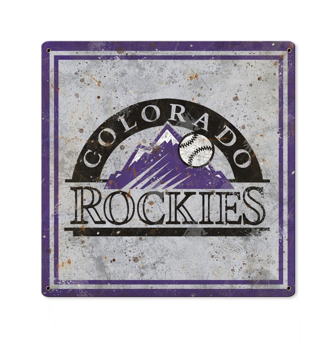 Colorado Rockies Wall Art, Metal Sign