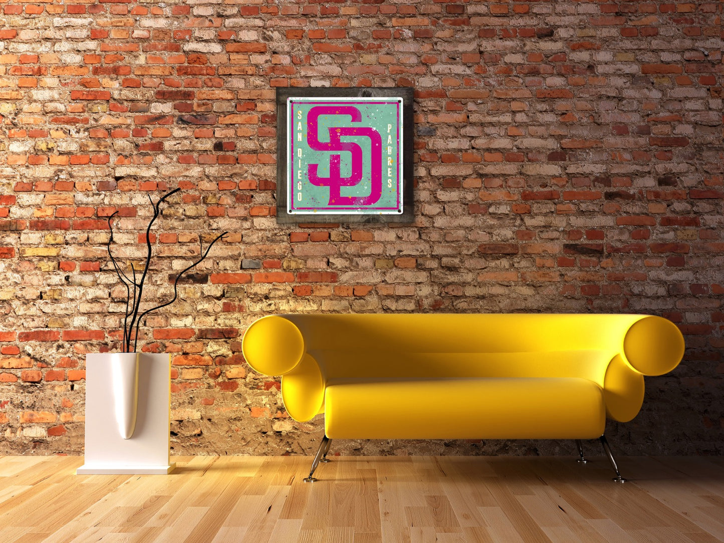 San Diego Padres City Connect Wall Art, Metal Sign