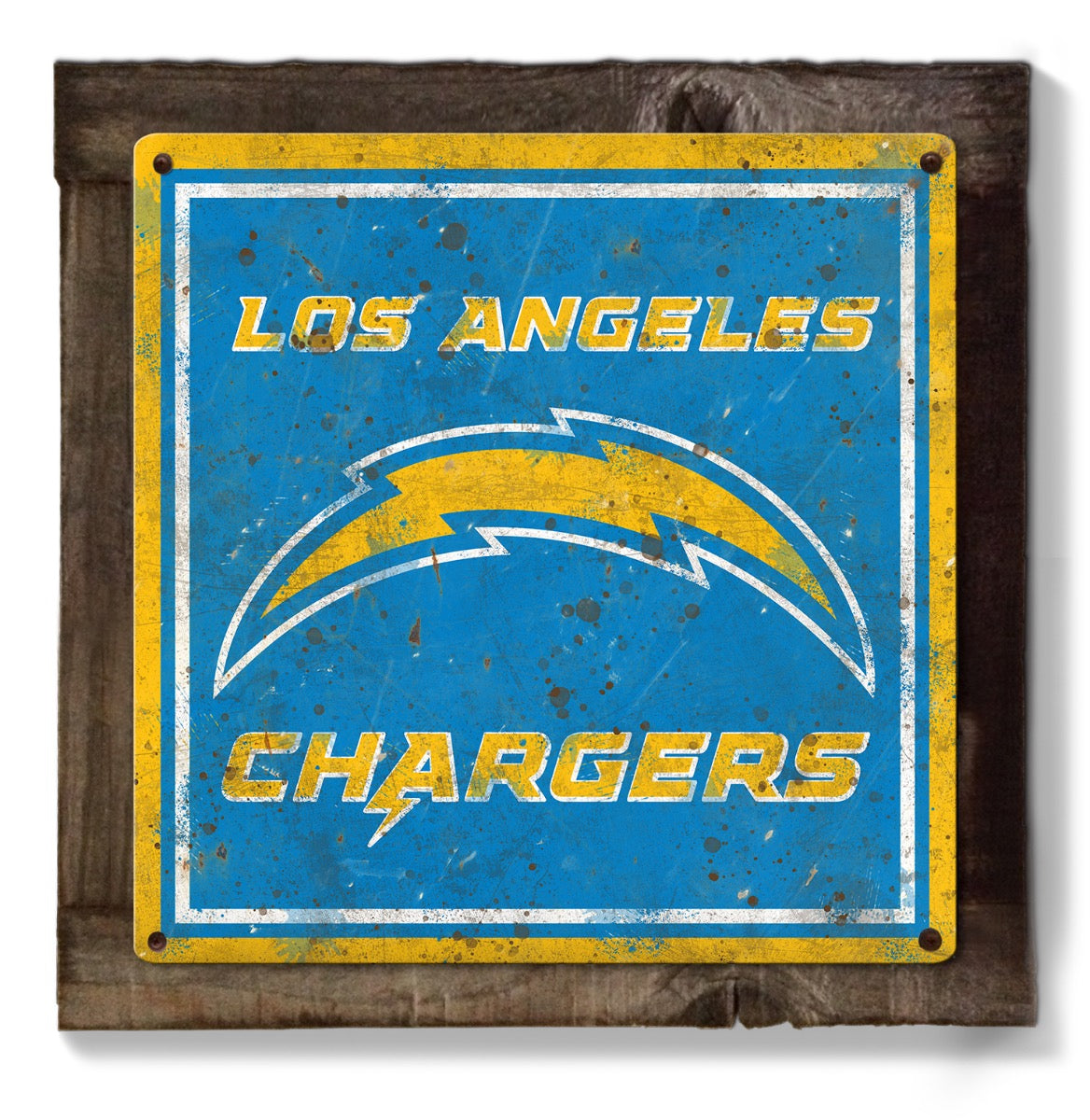 Los Angeles Chargers Wall Art, Metal Sign, NFL