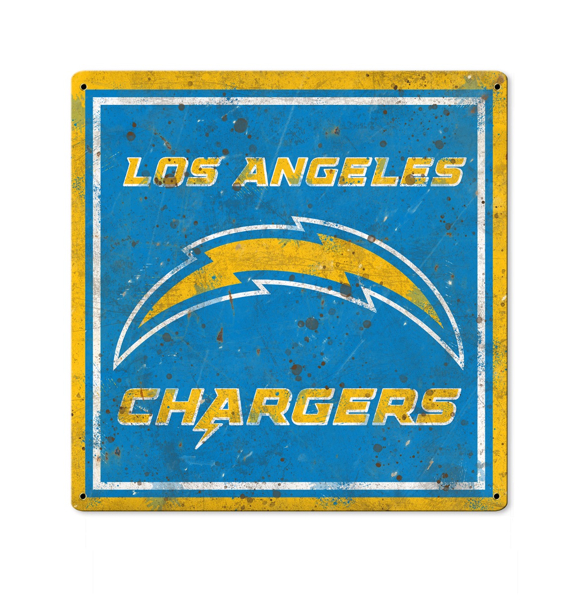 Los Angeles Chargers Wall Art, Metal Sign, NFL