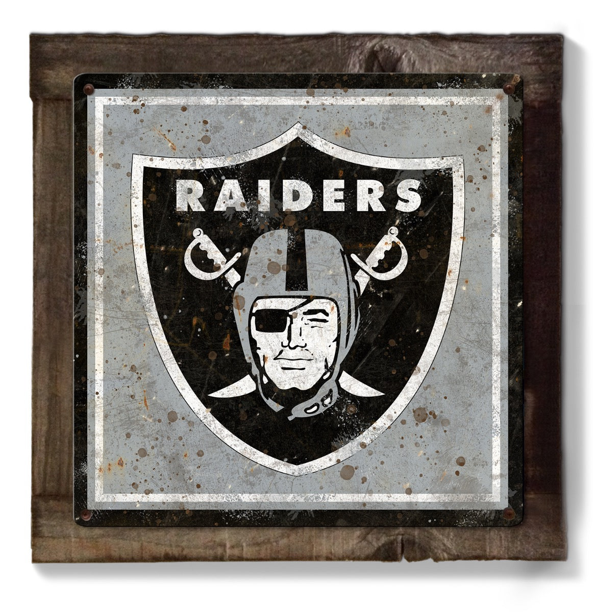 Raiders Wall Art, Metal Sign, NFL
