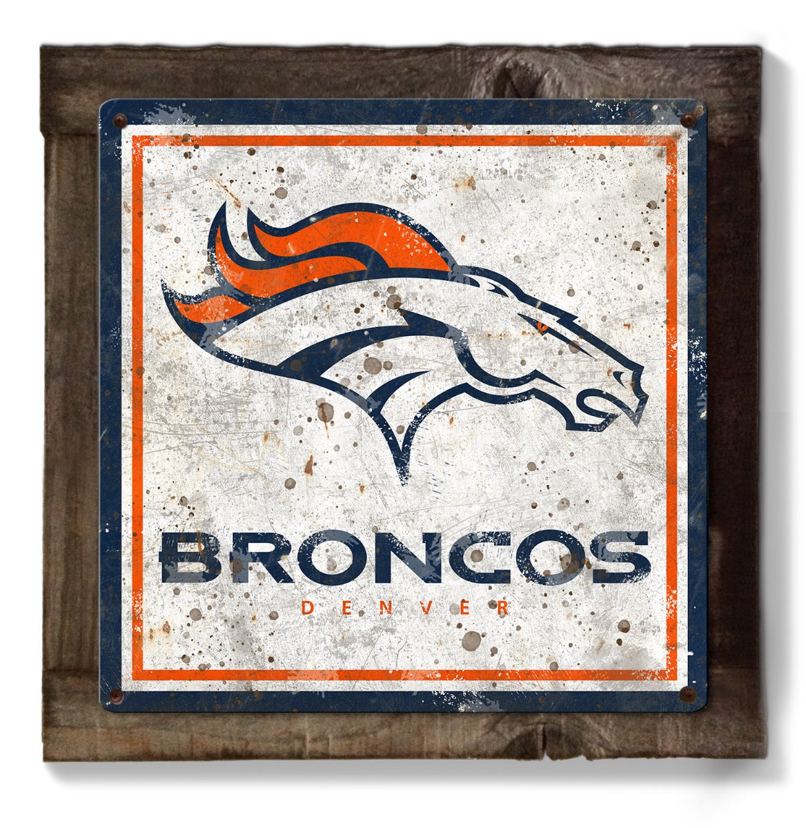 Denver Broncos Wall Art, Metal Sign, NFL