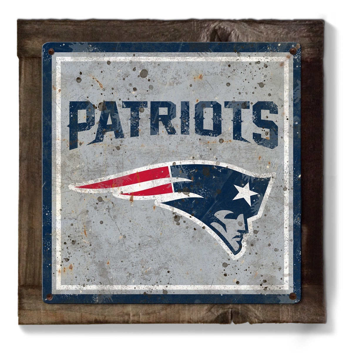 New England Patriots Wall Art, Metal Sign, NFL