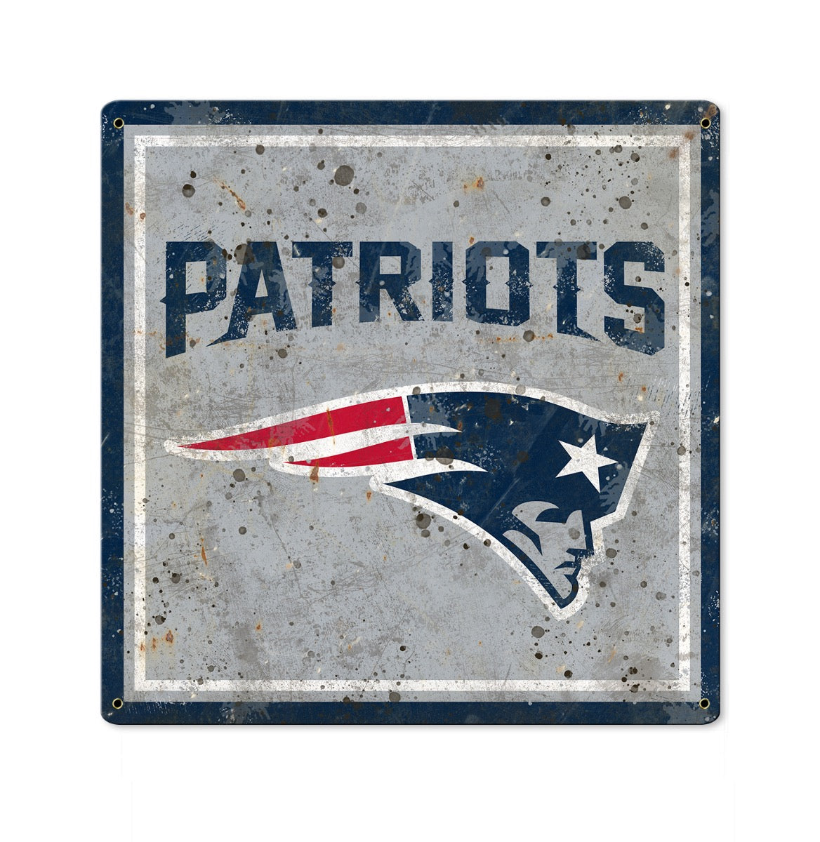 New England Patriots Wall Art, Metal Sign, NFL
