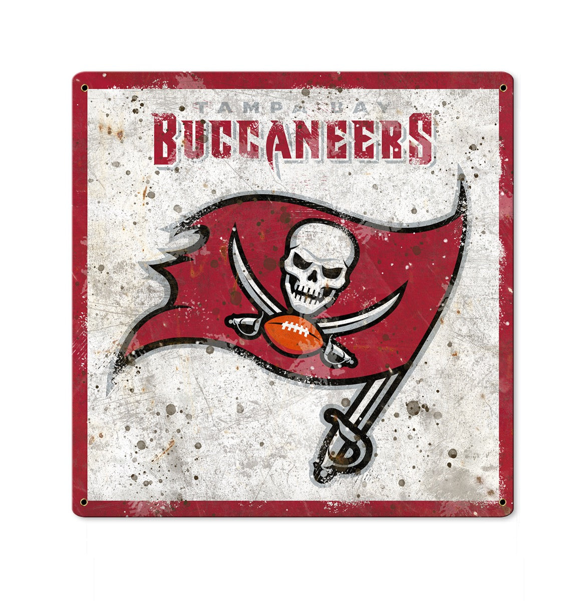 Tampa Bay Buccaneers Wall Art, Metal Sign, NFL