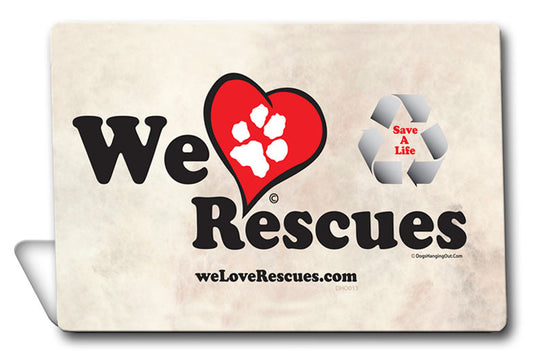 We Love Rescues Topper, Anilmals, TOPPER, 6 X 4 Inches