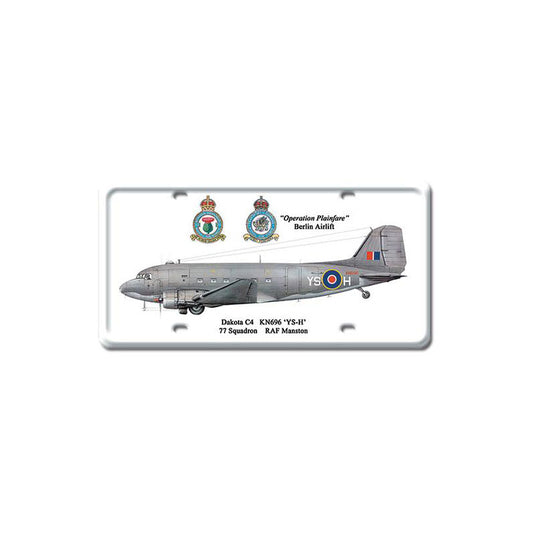 Dakota C4, Aviation, License Plate, 6 X 12 Inches