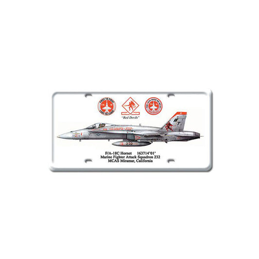 FA-18C Hornet, Aviation, License Plate, 6 X 12 Inches