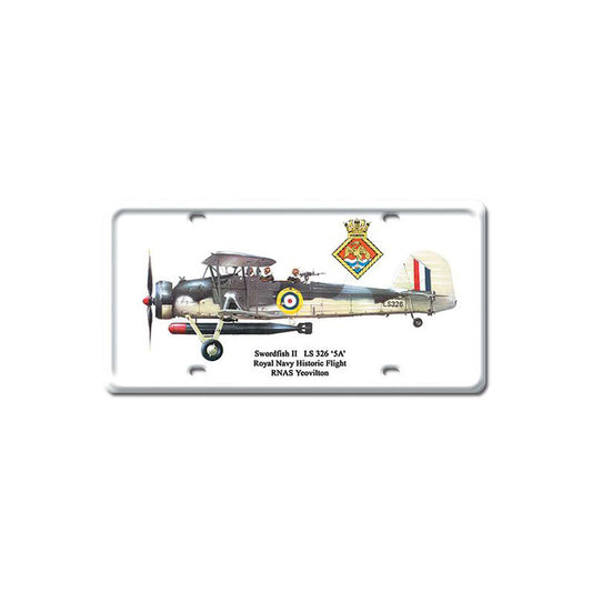 Swordfish II, Aviation, License Plate, 6 X 12 Inches