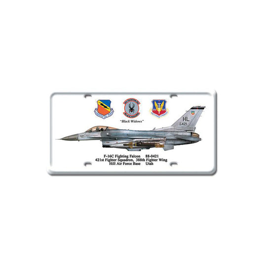 F-16C Fighting Falcon, Aviation, License Plate, 6 X 12 Inches